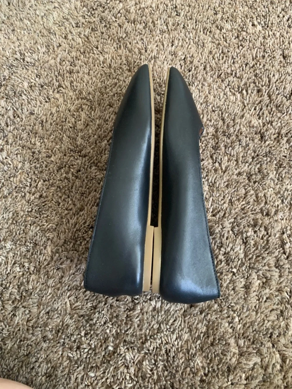 Madewell Black Cory Ballet Flats 7.5 Leather Classic Casual Career Shoes - Picture 9 of 12